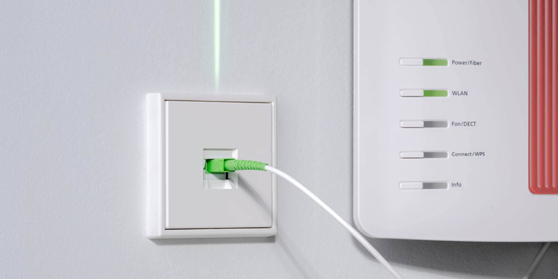 Die neuen Glasfaser-Anschlussdosen bei Elektroanlagen Jörg Komischke in Dresden